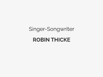 Singer-Songwriter-Producer Robin Thicke