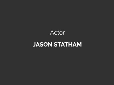 Actor Jason Statham