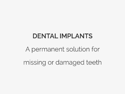 Dental Implants - A permanent solution to missing or damaged teeth
